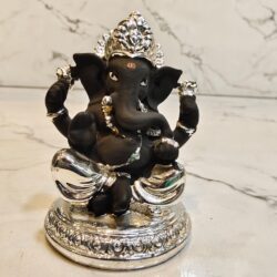 Silver plated Ganesha murthi