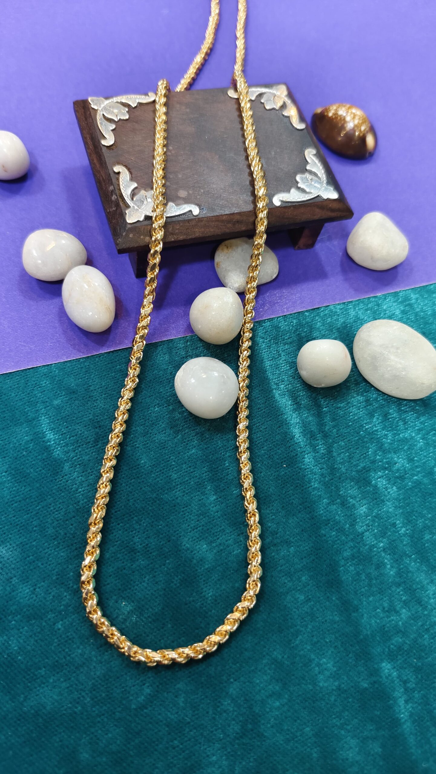 24k Gold mix chain daily use chain