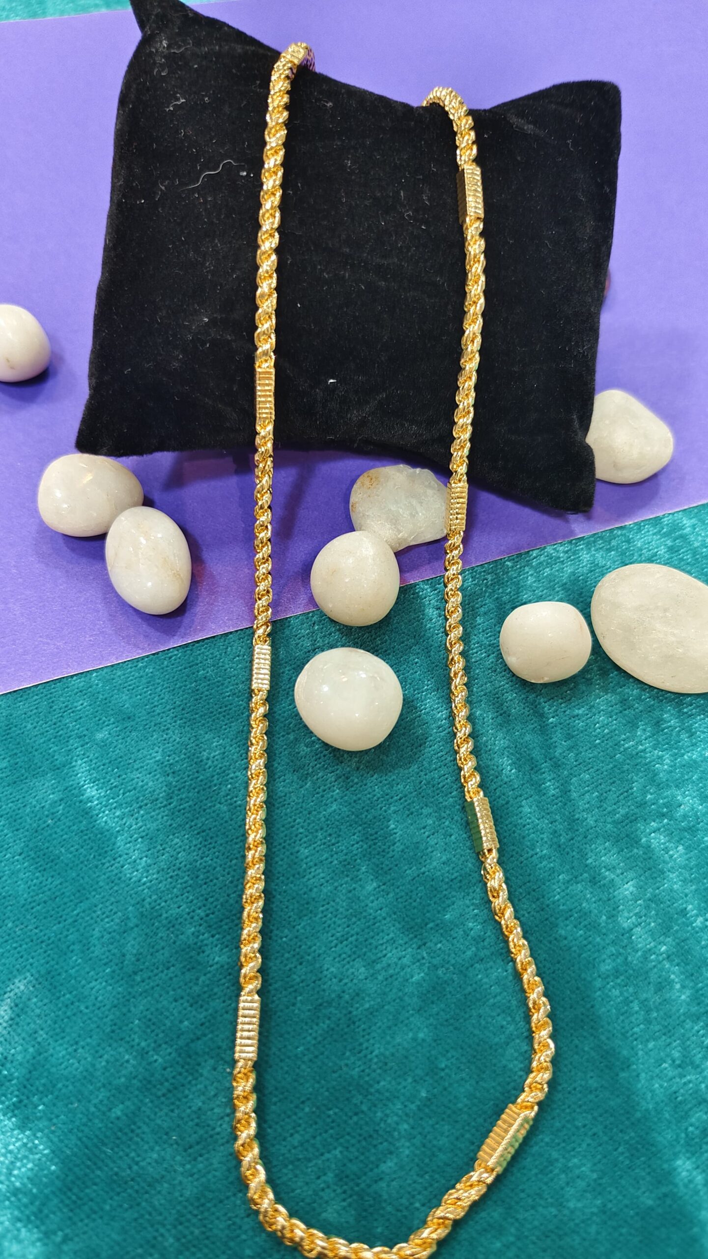 24k Gold mix chain daily use chain